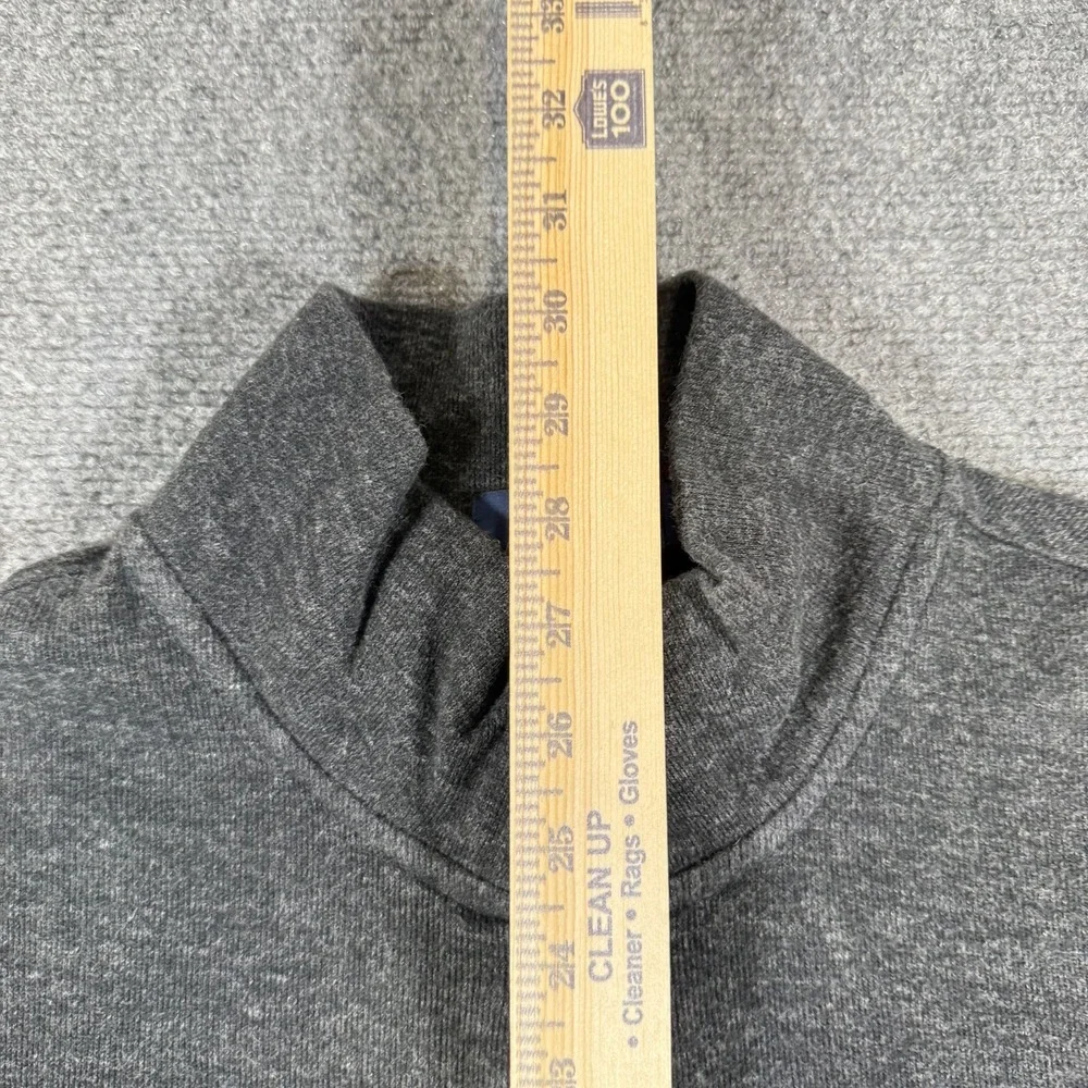 Polo Ralph Lauren Sweater Mens XL‎ Gray 1/4 Zip Pullover Estate Rib Knit Pony